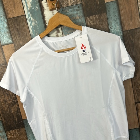 Liberty Pro white mesh sides performance shirt - Picture 3 of 12